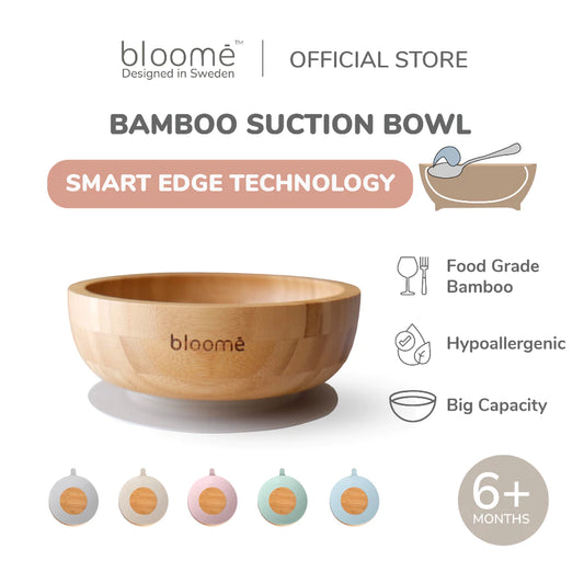 Smart Edge Bamboo Suction Bowl
