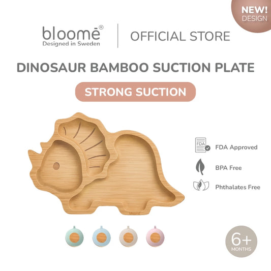 Dinosaur Bamboo Suction Plate