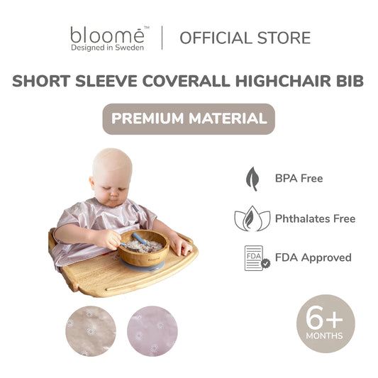 Short Coverall Bib High Chair For Baby Toddler And Kids