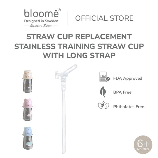 Stainless Training Straw Cup Long Strap Replacement