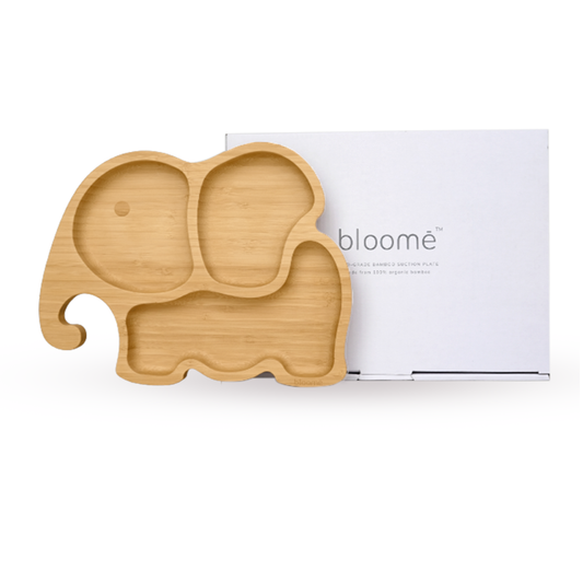 Elephant Bamboo Suction Plate