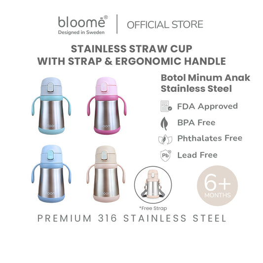 Bloome Stainless Steel Straw Cup – Leak-Proof & Insulated