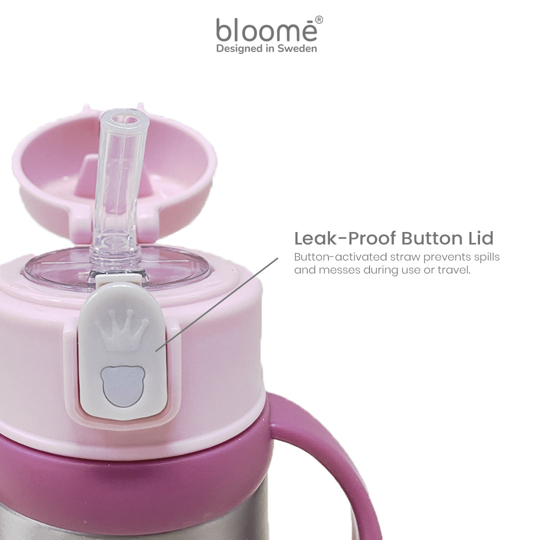 Bloome Stainless Steel Straw Cup – Leak-Proof & Insulated