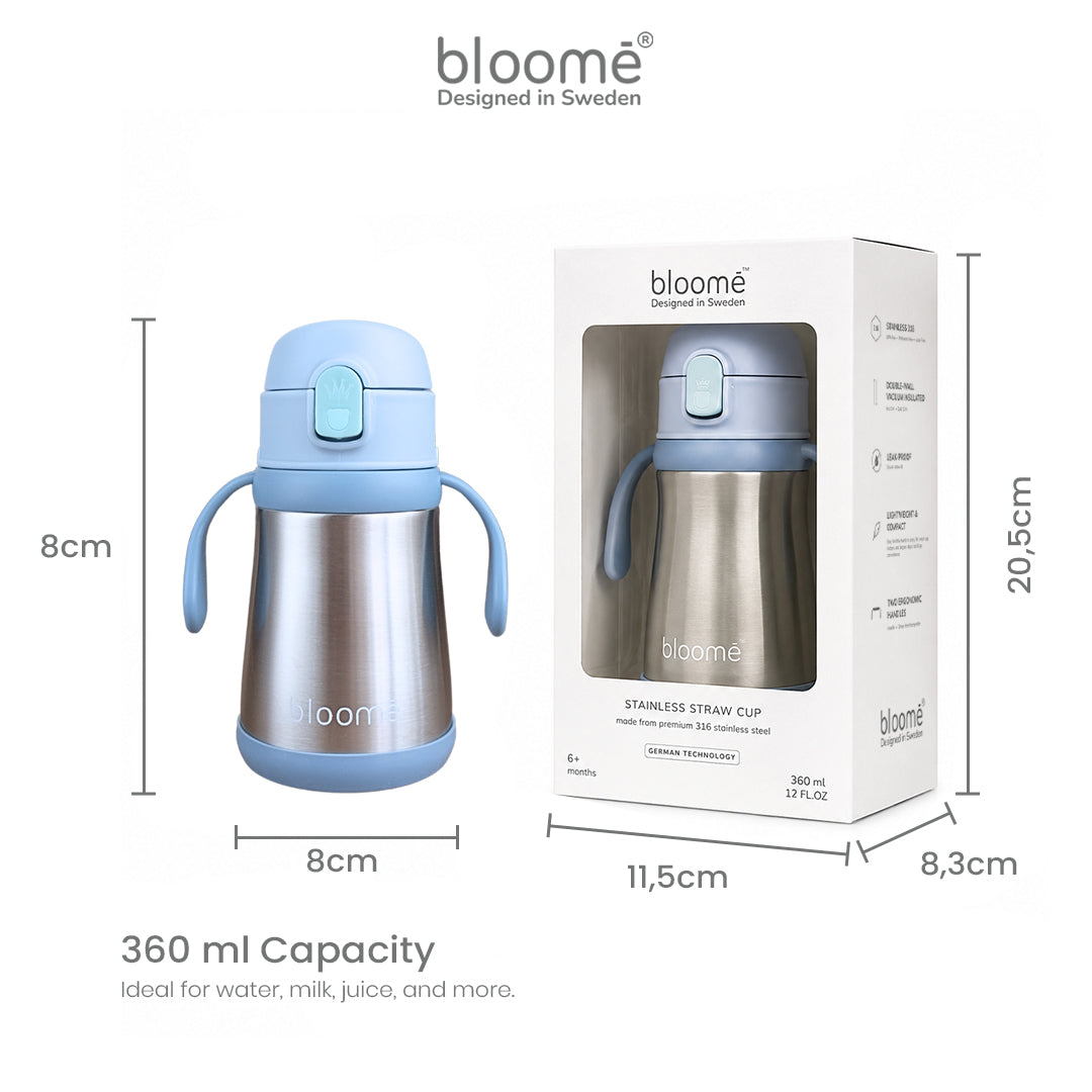 Bloome Stainless Steel Straw Cup – Leak-Proof & Insulated