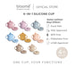 BLOOME – 4-in-1 Silicone Cup For Baby Toddler And Kids | Gelas Silikon Bayi Sedotan Snack Sippy Straw Cup Multifungsi Premium