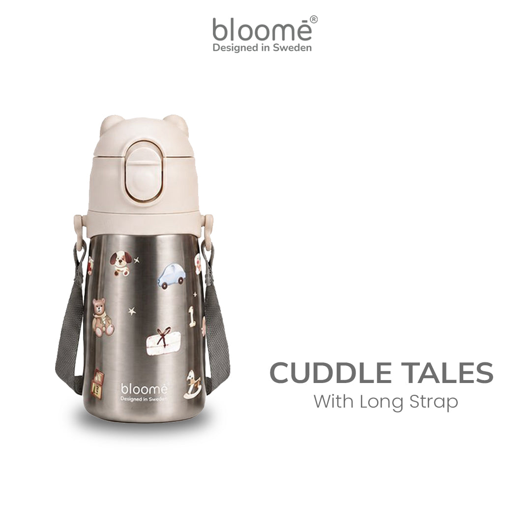 BLOOME - Stainless Training Straw Cup Long Strap/Ergonomic Handle