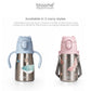 BLOOME - Stainless Training Straw Cup Long Strap/Ergonomic Handle