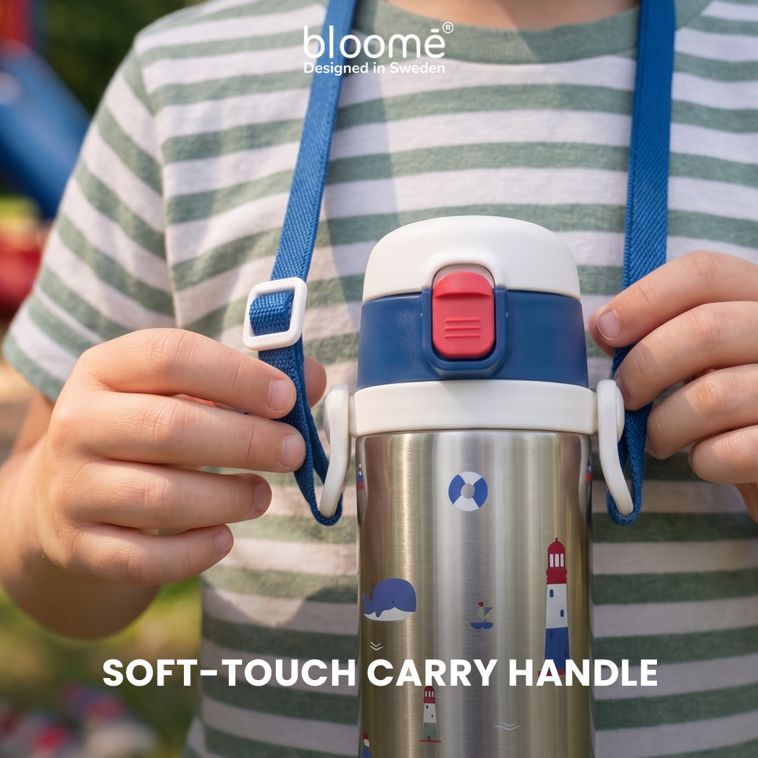 Bloome Stainless SipStrap™ Straw Cup – Botol Minum Anak 350ml