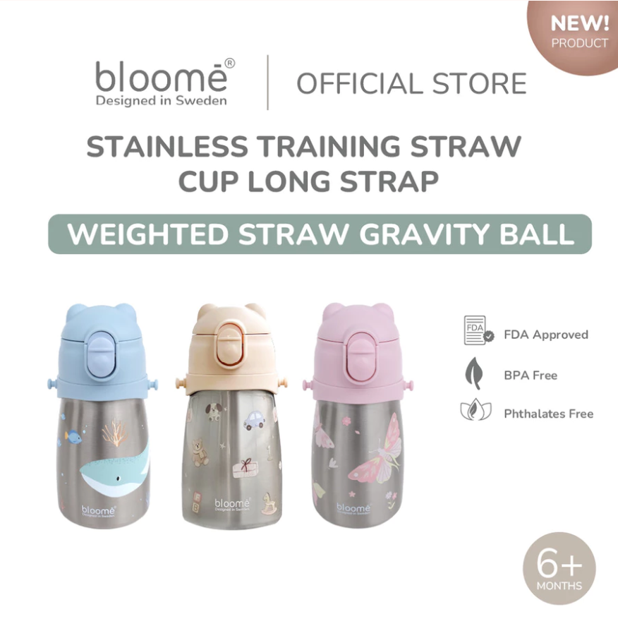 Stainless Training Straw Cup Long Strap Replacement