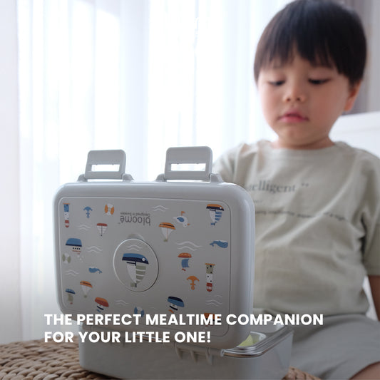 BLOOME Stainless Bento Lunch Box -Kotak Makan Anak Sekat Anti Tumpah Premium