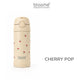 BLOOME - Stainless Pattern Straw Cup SUS304 - Botol Minum Anak Anti Tumpah, Ringan & Tutup Aman (Cherry Pop / Dino Roar)