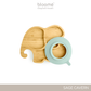 Elephant Bamboo Suction Plate