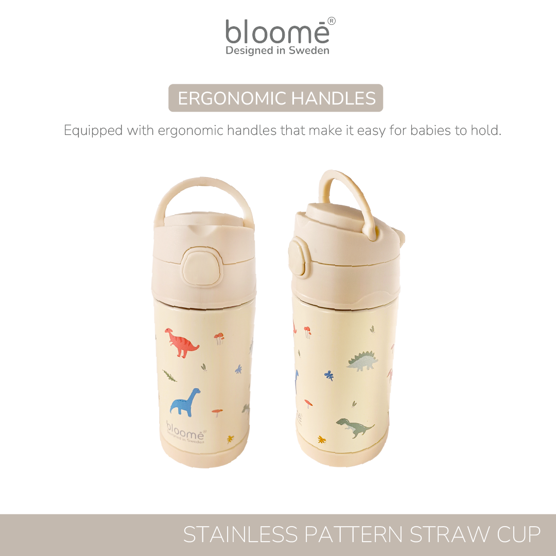 Stainless Pattern Straw Cup