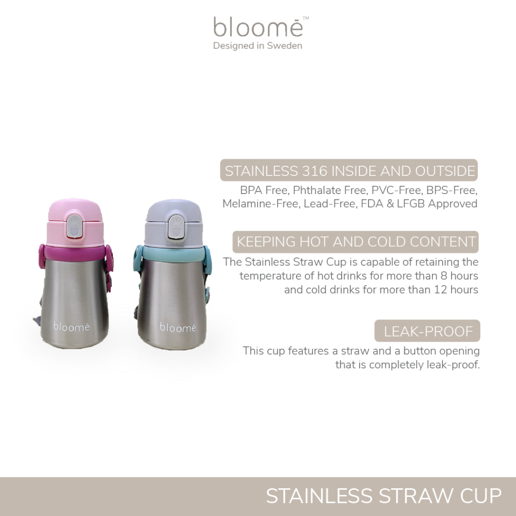 Bloome Stainless Steel Straw Cup – Leak-Proof & Insulated