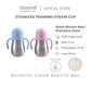 BLOOME – Stainless Training Straw Cup Baby | Premium 304 Thermos Insulated Botol Minum Anak Bayi Sedotan Weighted Gravity Ball