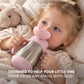 BLOOME – Stainless Training Straw Cup Baby | Premium 304 Thermos Insulated Botol Minum Anak Bayi Sedotan Weighted Gravity Ball
