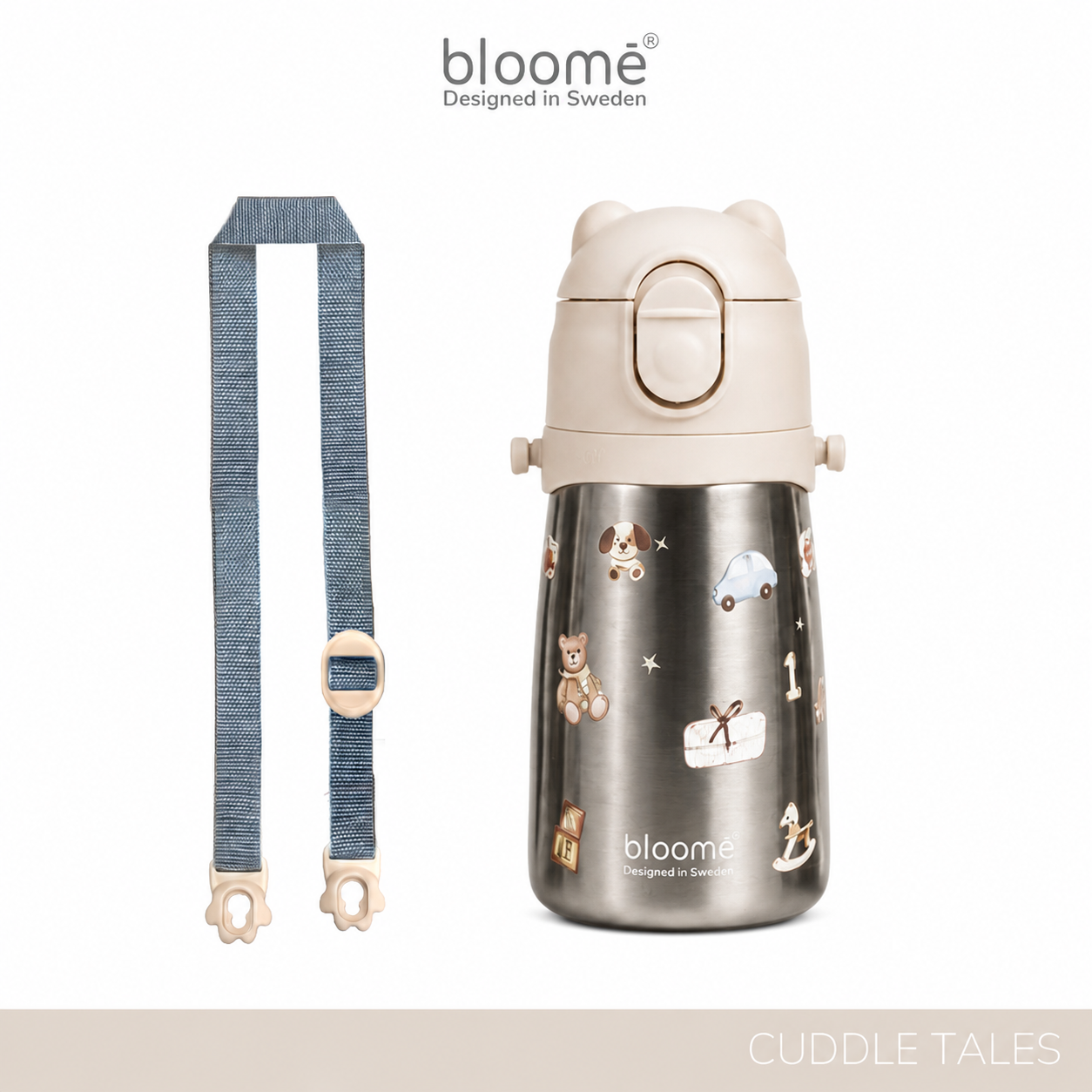 Stainless Training Straw Cup Long Strap
