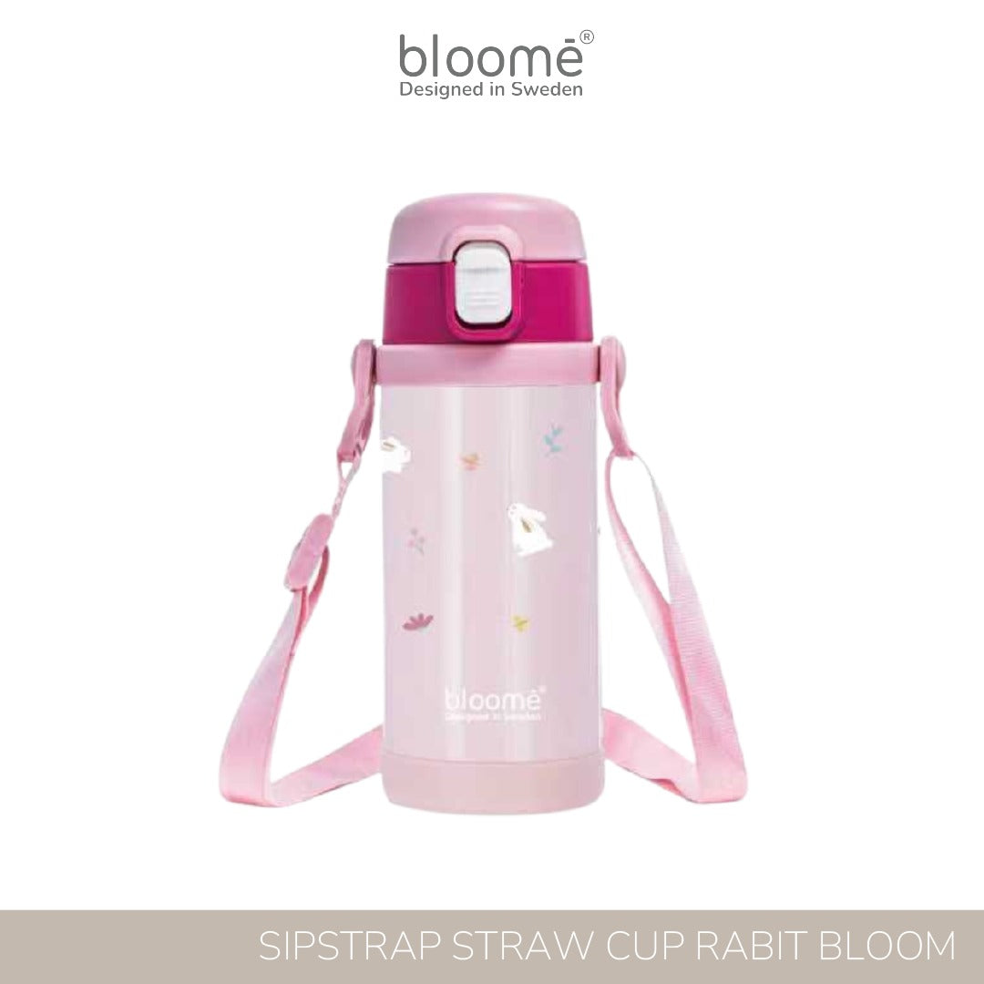 Bloome Stainless SipStrap™ Straw Cup – Botol Minum Anak 350ml
