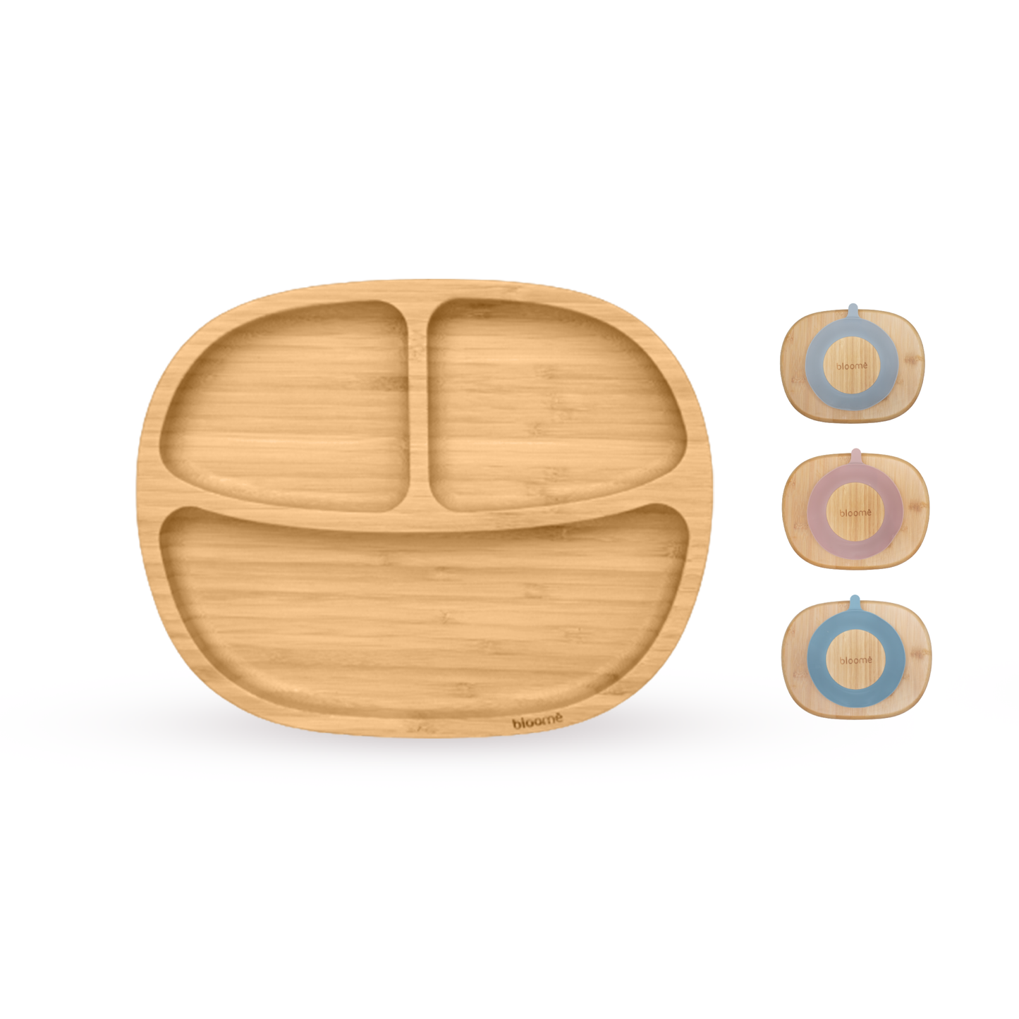 Classic Bamboo Suction Plate