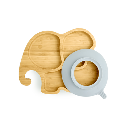 Elephant Bamboo Suction Plate