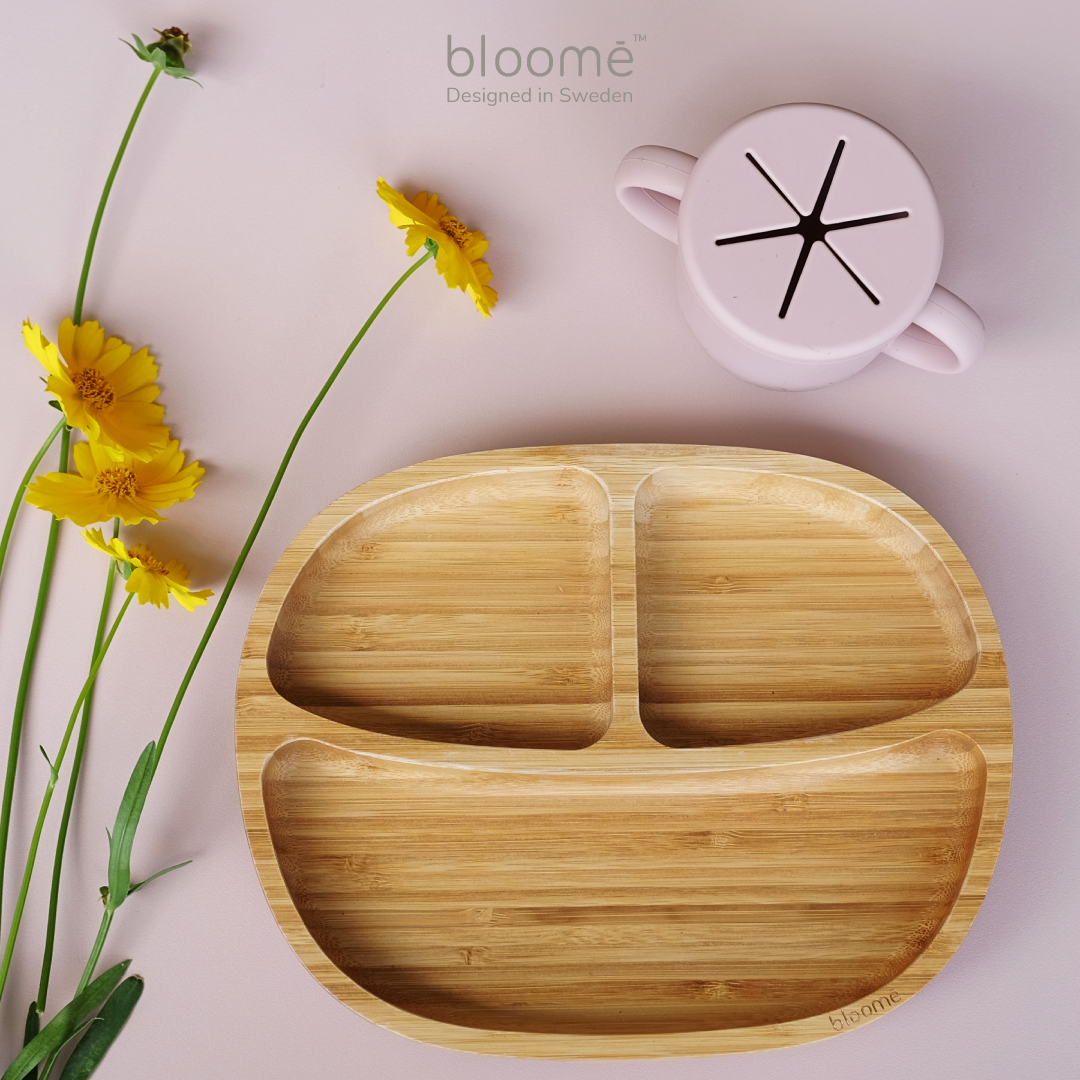 Classic Bamboo Suction Plate