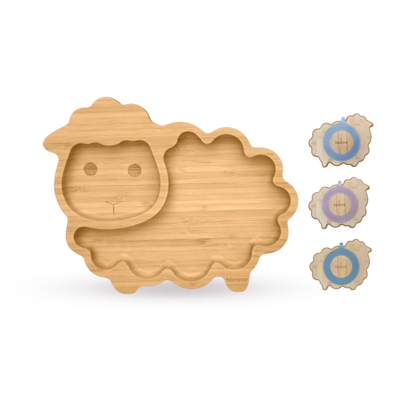 Sheep Bamboo Suction Plate